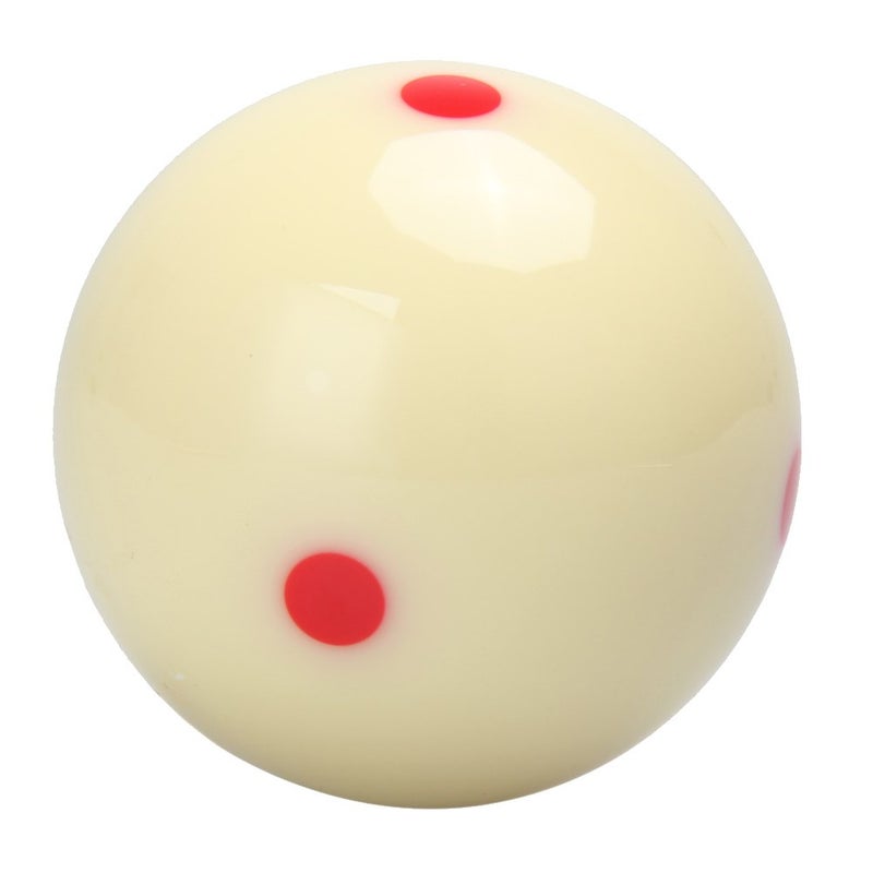 MOOCY Red Dot Cue Ball, AAA-Grade PRO 6 Dot Billiard Practice Training Measle Que Ball - 2 1/4" - Image 2